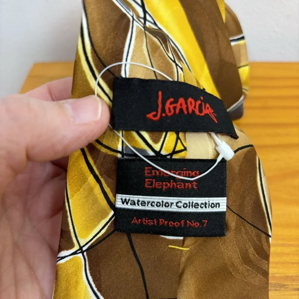 J. Garcia Emerging Elephant Watercolor Edition Artist Proof No.‎ 7 100% Silk 61